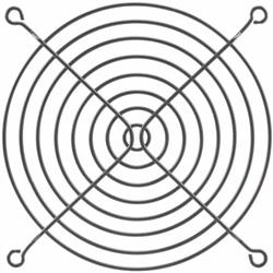 REJILLA PARA VENTILADOR 120X120mm METALLICO - NEGRO