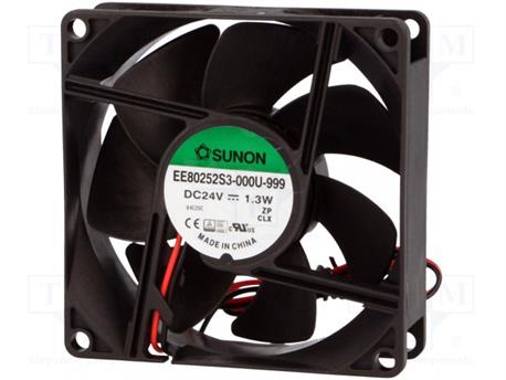 VENTILADOR SUNON 80X80X25mm 24VDC - 2 HILOS FRICCION - EE80252S3-000U-999