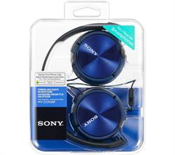 AURICULAR DE DIADEMA SONY 30mm - MICROFONO  - CABLE 1.2m - AZUL