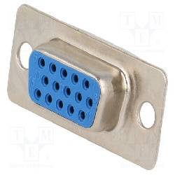 CONECTOR D-SUB [DB15 / VGA] HEMBRA 15 PIN