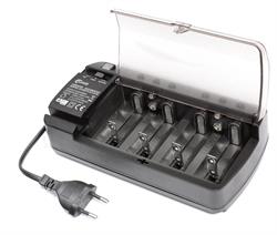 CARGADOR - DESCARGADOR UNIVERSAL DE BATERÍAS NI-CD Y NI-MH - R3 / R6 / R14 / R20 / 9V
