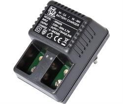 CARGADOR DE BATERÍAS DE 1-2 BLOCK 9V - Ni-Cd NI-MH
