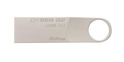 MEMORIA FLASH - PENDRIVE 128GB USB3.0 KINGSTON DT SE9 PLATA