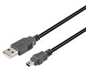 CONEXION USB-A 2.0 MACHO - USB-B MICROUSB MACHO- 0,15 METROS