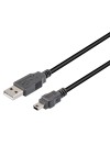 CONEXION USB-A 2.0 MACHO - USB-B MICROUSB MACHO- 0,15 METROS