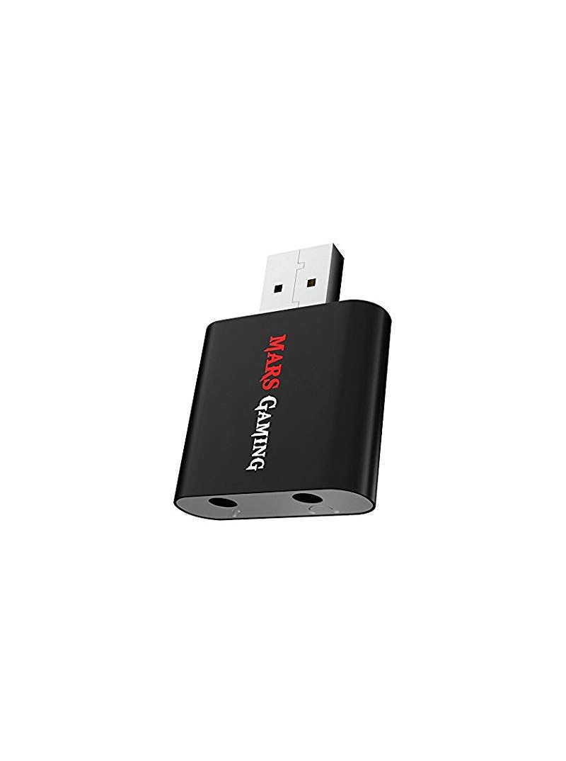 TARJETA DE SONIDO 7.1 EXTERNA USB - MARS GAMING - AUDIO y MICROFONO - JACK 3,5mm HEMBRA