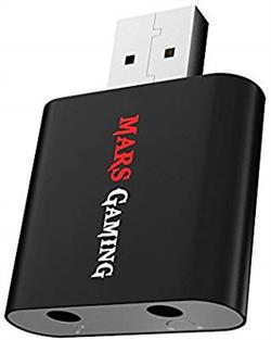 TARJETA DE SONIDO 7.1 EXTERNA USB - MARS GAMING - AUDIO y MICROFONO - JACK 3,5mm HEMBRA