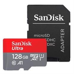 MEMORIA MICRO SD UHS-I 128GB SANDISK - CON ADAPTADOR A SD - SDXC