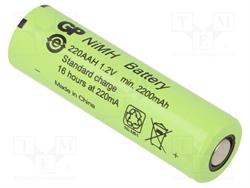 BATERIA GP Ni-Mh 1,2V - 2200mA [AA R6] - 14,5x49,5mm
