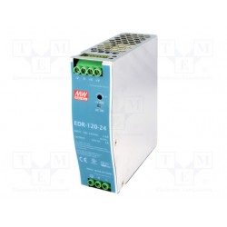FUENTE DE ALIMENTACION POR IMPULSO PARA CARRIL MEANWELL 85-264VCA - 24-28VCC / 5A - 120W
