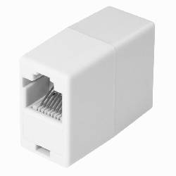 ADAPTADOR RJ45 HEMBRA - RJ45 HEMBRA - BLANCO