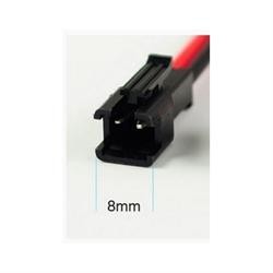 CONECTOR ALIMENTACION JST SM - 2 PIN - MACHO - NEGRO - CABLE DE 150mm