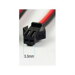 CONECTOR ALIMENTACION JST SM - 2 PIN - HEMBRA - NEGRO - CABLE DE 150mm