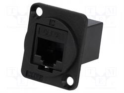 CONECTOR RJ45 CAT6 - PANEL HEMBRA - CLIFF - ESTANDART XLR - 19x24mm