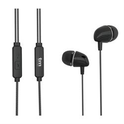 AURICULARES TM EST. DIGITAL - MANOS LIBRES - JACK 3,5mm - SILICONA NEGRO