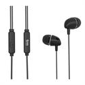 AURICULARES TM EST. DIGITAL - MANOS LIBRES - JACK 3,5mm - SILICONA NEGRO