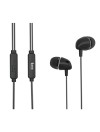 AURICULARES TM EST. DIGITAL - MANOS LIBRES - JACK 3,5mm - SILICONA NEGRO