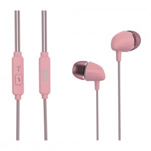 AURICULARES TM EST. DIGITAL - MANOS LIBRES - JACK 3,5mm - SILICONA ROSA