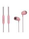 AURICULARES TM EST. DIGITAL - MANOS LIBRES - JACK 3,5mm - SILICONA ROSA