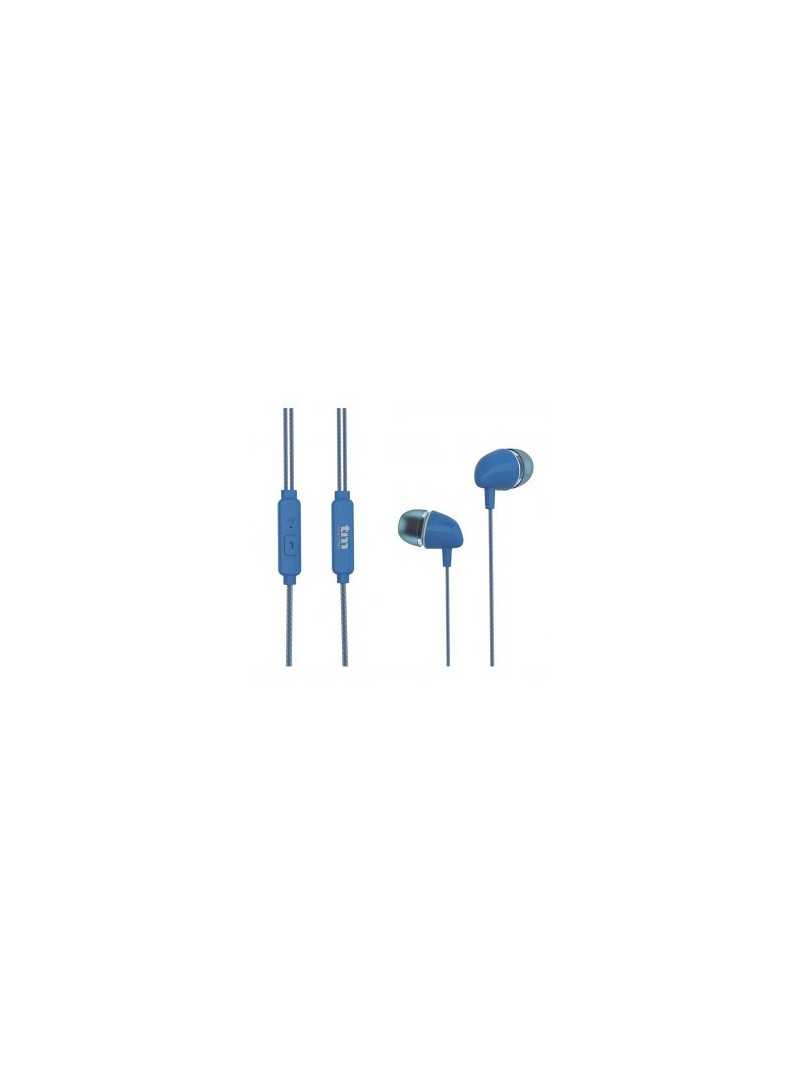 AURICULARES TM EST. DIGITAL - MANOS LIBRES - JACK 3,5mm - SILICONA AZUL