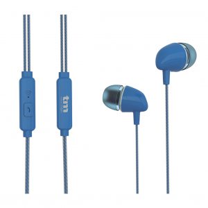 AURICULARES TM EST. DIGITAL - MANOS LIBRES - JACK 3,5mm - SILICONA AZUL