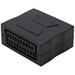 ADAPTADOR EUROCONECTOR HEMBRA - EUROCONECTOR HEMBRA - NEGRO