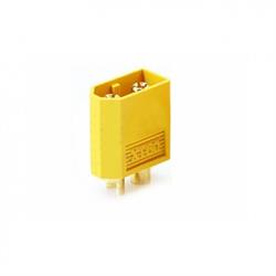 CONECTOR ALIMENTACION DC XT60 - 2 PIN - MACHO - HASTA 65A - AMARILLO