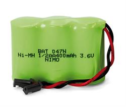 BATERIA NI-Cd 3,6v / 400mA [1/2AA x 3] CONECTOR