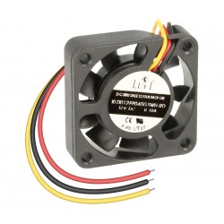 VENTILADOR METAL 40x40x10 - 12V COJINETE - TERMOPLASTICO - 3 HILOS