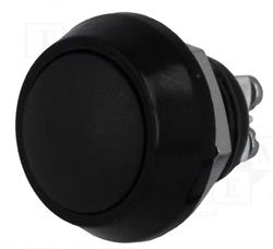 PULSADOR DE PRESION METALICO - 2A 36VDC - ORIFICIO MONTAJE 12mm - IP65 - TERMINALES A TORNILLO
