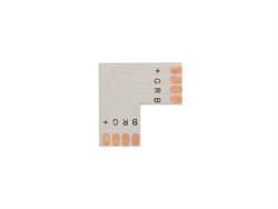 CONECTOR DE CIRCUITO FLEXIBLE - PARA TIRAS LED - EN FORMA DE 'L' - COLOR RGB - ANCHO 10 mm