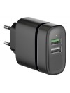 CARGADOR USB QUICK CHARGE POWER DELIVERY - x1 USB QUICK CHARGE + x1 USB 5V / 4A - NEGRO