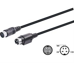CONEXIÓN / CONVERSOR DE MINI DIN HEMBRA 4 PIN A MACHO 4 PIN GRUESOS - COMPATIBLE ALM035