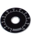 ESCALA METALICA NEGRO - DE  0 A 100 - DIAMETRO EXT 41mm - ORIFICIO INTERIOR 10mm