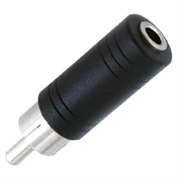 ADAPTADOR RCA MACHO - JACK 3,5mm MONO HEMBRA