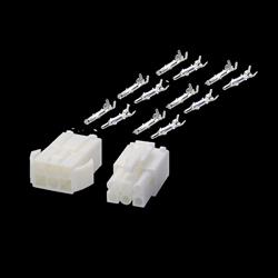 KIT CONECTORES MULTIFUNCION - MACHO HEMBRA - 6 VIAS - PASO 4.6mm  - 5A