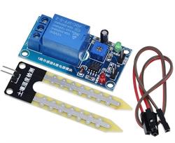 MÓDULO SENSOR DETECTOR DE HUMEDAD - SALIDA A RELE - ALIMENTACION 12VDC - LED INDICADOR ESTADO