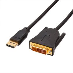CABLE CONVERSOR - ENTRADA DISPLAYPORT MACHO A SALIDA DVI-D 24+1 MACHO - 1.8m