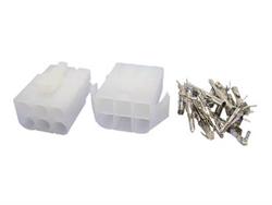 KIT CONECTORES MULTIFUNCION - MACHO HEMBRA - 6 VIAS - PASO 6.2mm  - 50V 10A