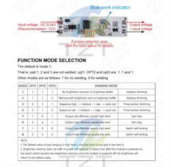 MODULO SENSOR TACTIL CAPACITIVO - 9..24V - 30W - 3A - 3 MODOS - 11x35mm