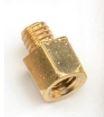 CASQUILLO DISTANCIADOR SEPARADOR - MH - LATON - M3 - AGUJERO M3 - LONGITUD 4mm