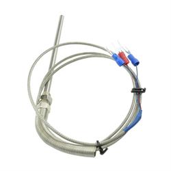 SONDA DE TEMPERATURA / TERMOPAR PT100  - ROSCA M6  -  0º a 800º - CABLE 2 METROS