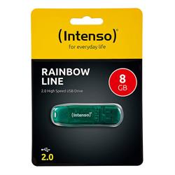 MEMORIA FLASH - PENDRIVE INTENSO 8GB - USB 2.0 - VERDE