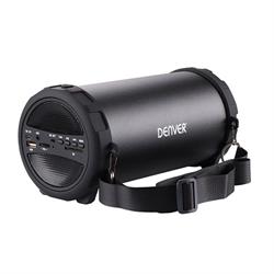 ALTAVOZ BT DENVER - HORIZONTAL 10W - RADIO FM / USB - SD / AUX - NEGRO - 2200mAH
