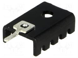 DISIPADOR CI TO202 / TO220 19X13mm NEGRO CON PIN ANCLAJE CI