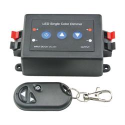 CONTROLADOR RF PARA TIRA LED MONOCOLOR - 12VDC/96W - 24VDC/192W -  CON MANDO