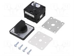 CONMUTADOR DE LEVAS ROTATIVO - 3 POSICIONES - 230V - 10 A - EJE 8mm - IP65