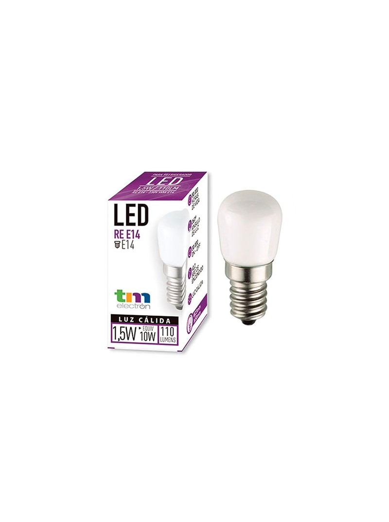 LAMPARA LED RE - 220VAC - 1,5W - 3000K - 110lm - CASQUILLO E14