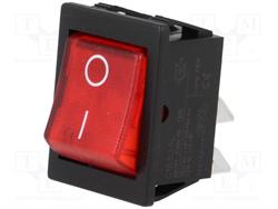 INTERRUPTOR BASCULANTE 2 POSICIONES BIPOLAR 16A 250V - ON OFF - 4 FASTON - LUMINOSO