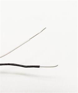 CABLE PARALELO RÍGIDO 0,5MM, ALUMINIO, BLANCO Y NEGRO - 1 METRO - IDEAL PARA PROTOBOARD , DIY, PUENTES, ETC..